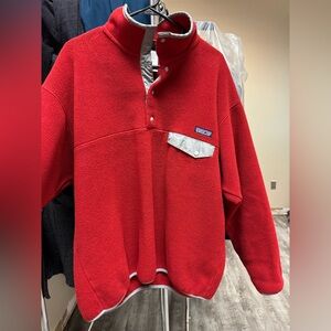 Men’s Patagonia Red Fleece Pullover